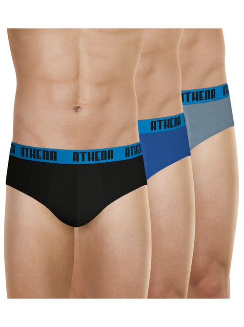 Lot de 3 slips homme Ecopack Athena - Kiabi