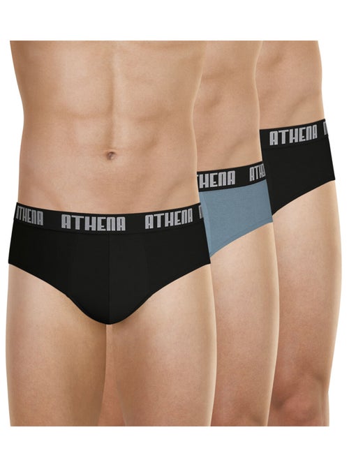 Lot de 3 slips homme Ecopack Athena - Kiabi