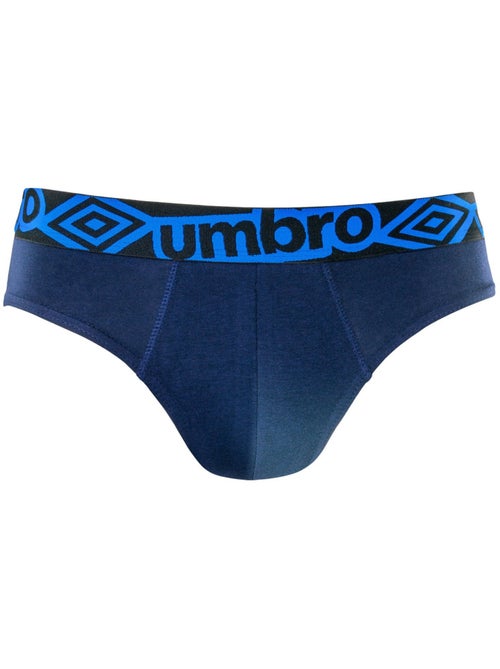 Lot de 3 slips homme en coton ceinture bleue Diamon Umbro - Kiabi