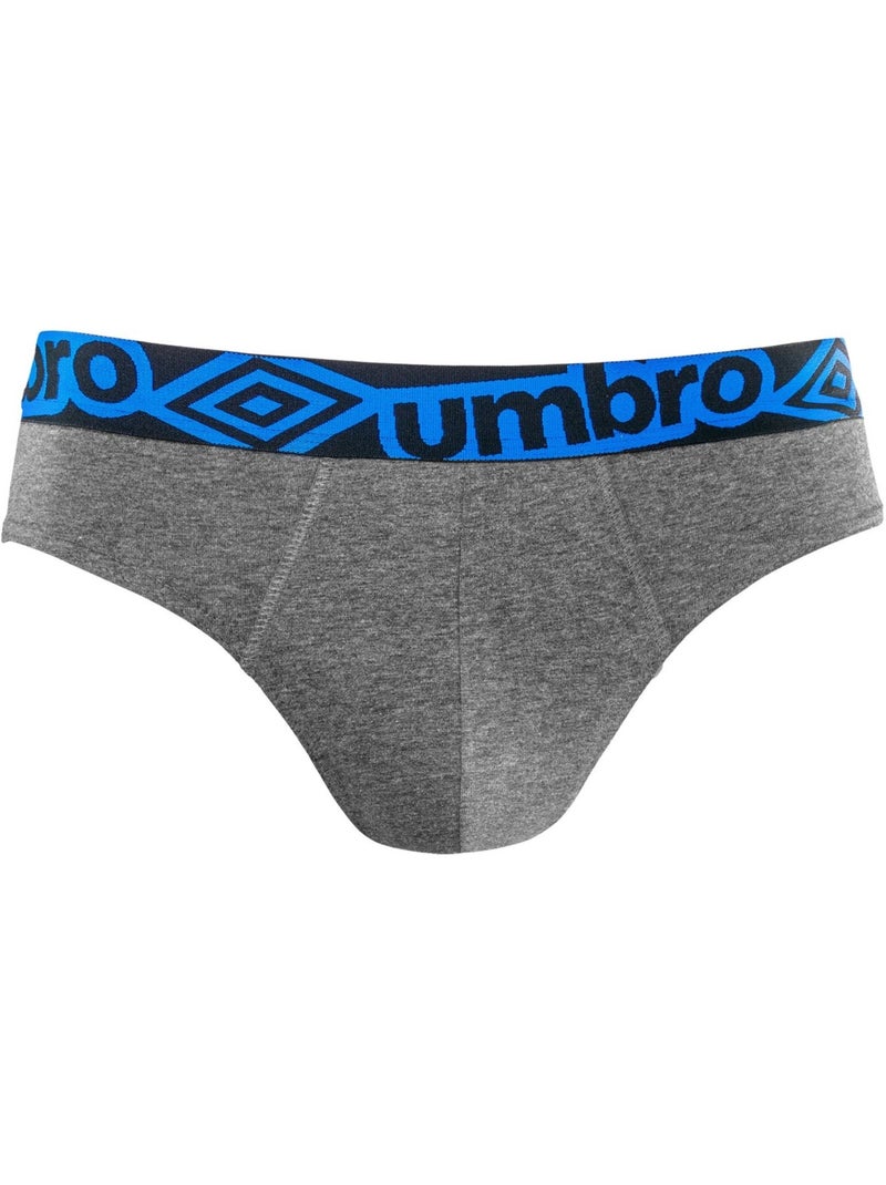Lot de 3 slips homme en coton ceinture bleue Diamon Umbro Bleu - Kiabi