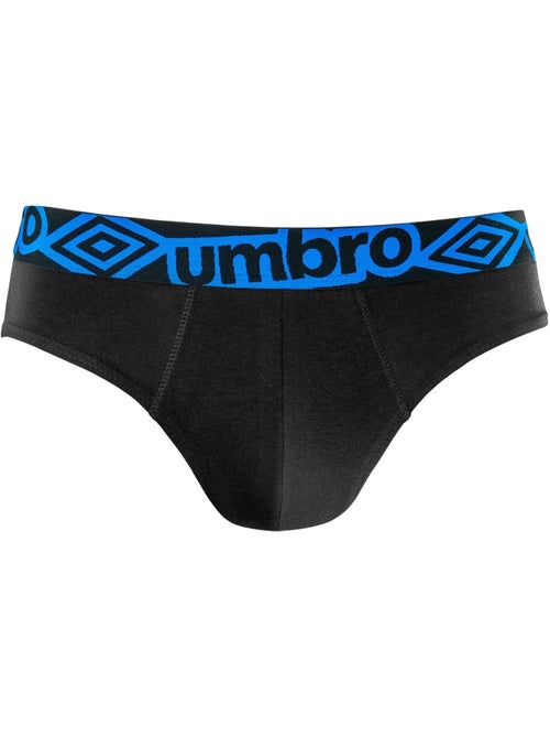 Lot de 3 slips homme en coton ceinture bleue Diamon Umbro - Kiabi