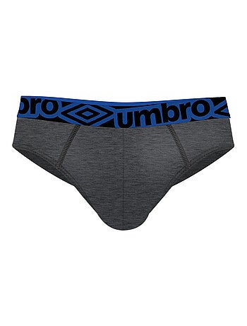 Lot de 3 slips homme en coton ceinture bleue Diamon Umbro