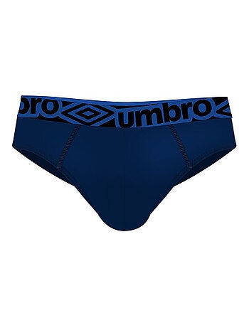 Lot de 3 slips homme en coton ceinture bleue Diamon Umbro