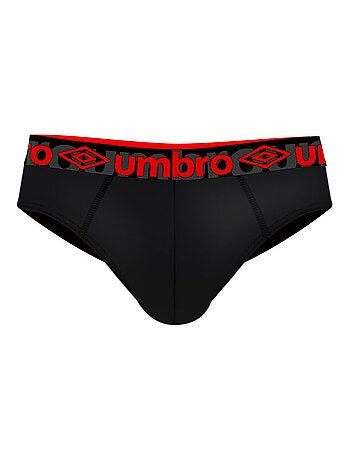 Lot de 3 slips homme en coton ceinture colorée Bak Umbro