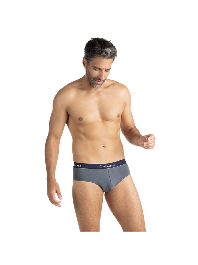 Lot de 3 slips homme Fait en France Eminence Gris Vert Noir - Kiabi