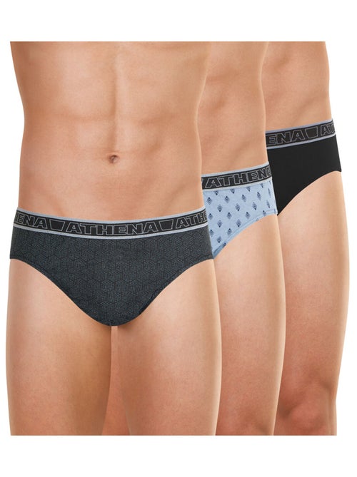 Lot de 3 slips homme Tonic Athena - Kiabi