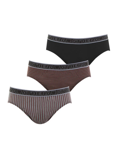 Lot de 3 slips homme Tonic Athena - Kiabi