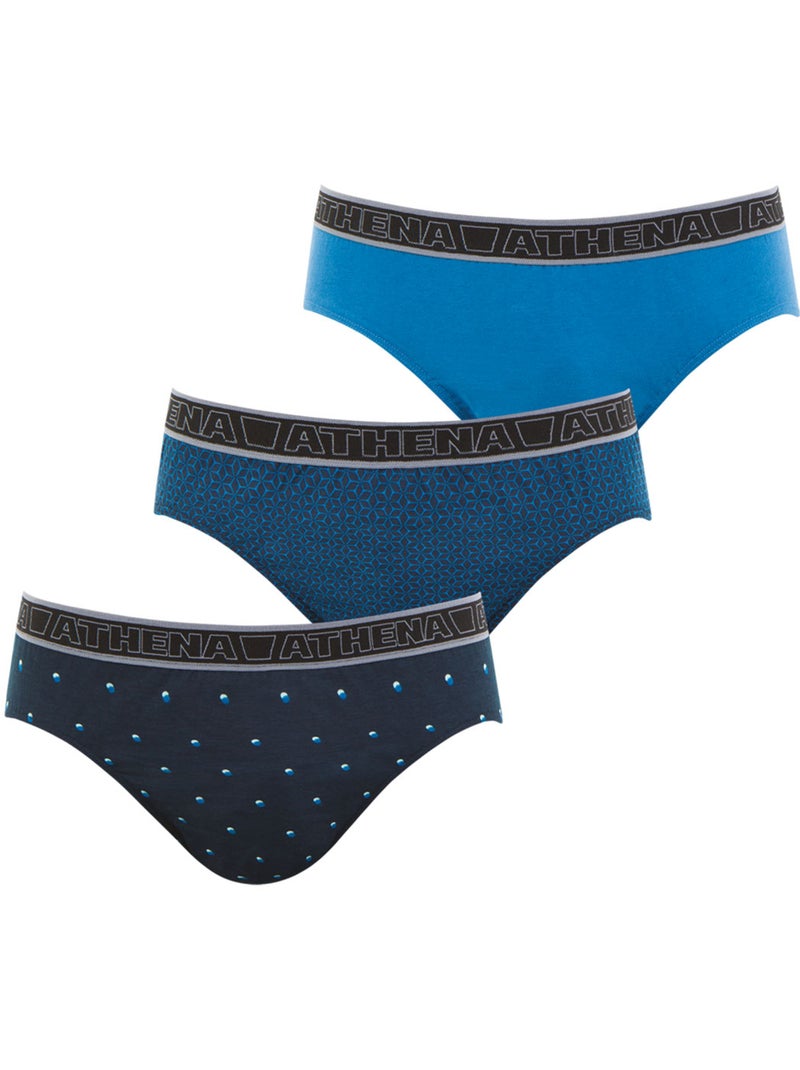 Lot de 3 slips homme Tonic Athena Multicolore - Kiabi