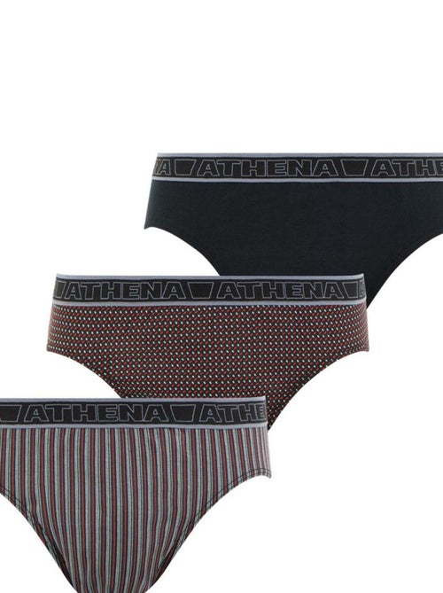 Lot de 3 slips homme Tonic Athena - Kiabi