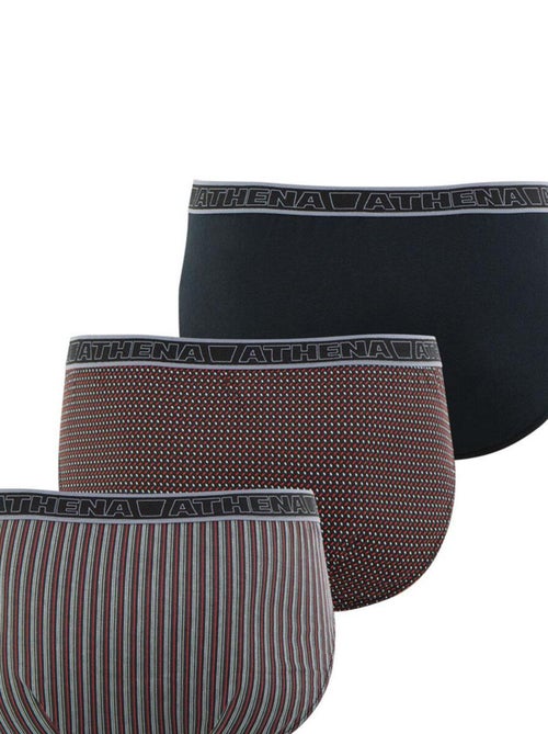 Lot de 3 slips homme Tonic Athena - Kiabi