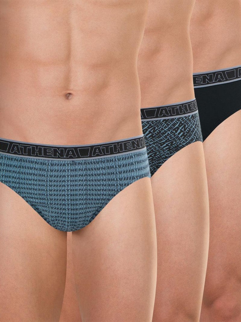 Lot de 3 slips homme Tonic Gris foncé - Kiabi