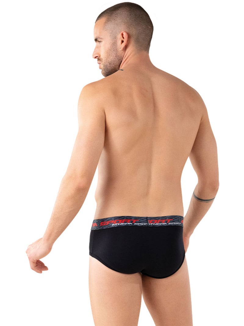 Lot de 3 slips homme Training Dry Athena Noir / Vert / Rouge - Kiabi