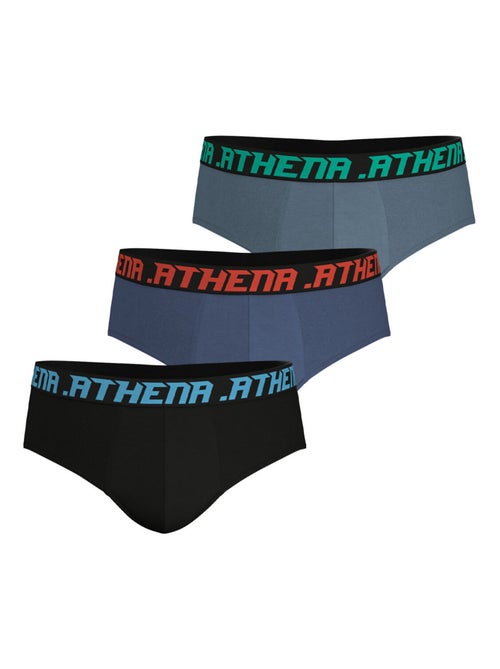Lot de 3 slips homme Trio Essentiel Athena - Kiabi