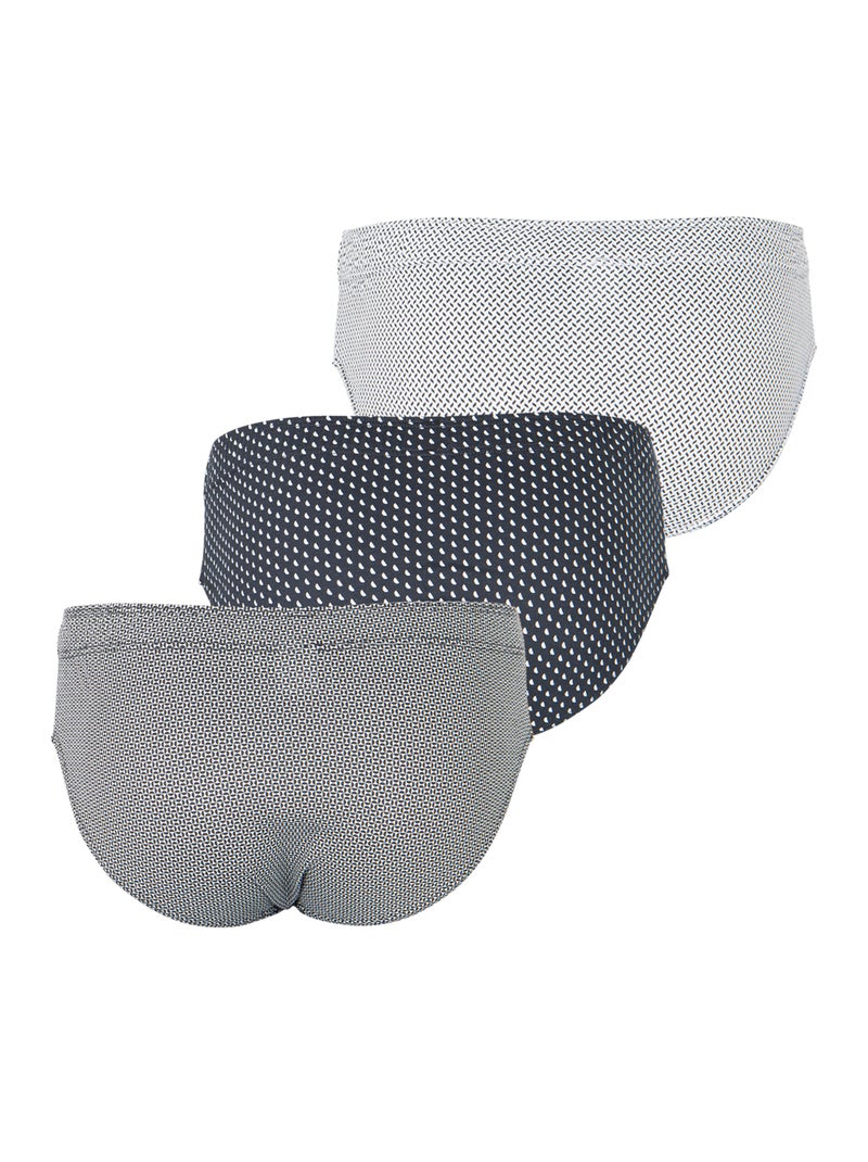 Lot de 3 slips homme Trio Fantaisie Eminence Noir - Kiabi