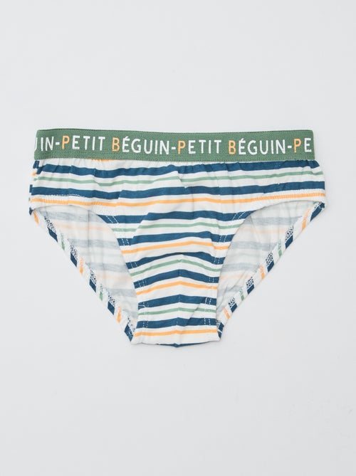Lot de 3 slips imprimé 'Petit Béguin' - Kiabi