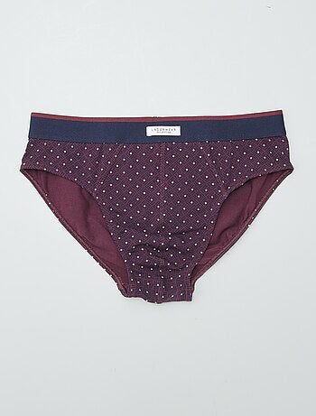 Lot de 3 slips imprimés