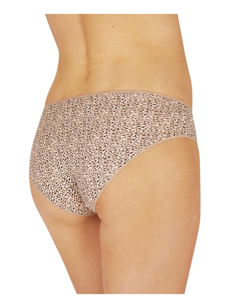 Lot de 3 slips INTIMEMENT BIO Beige/Noir - Kiabi