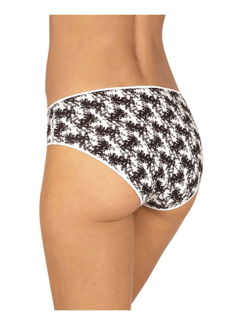 Lot de 3 slips INTIMEMENT BIO Noir Multicolore Blanc - Kiabi