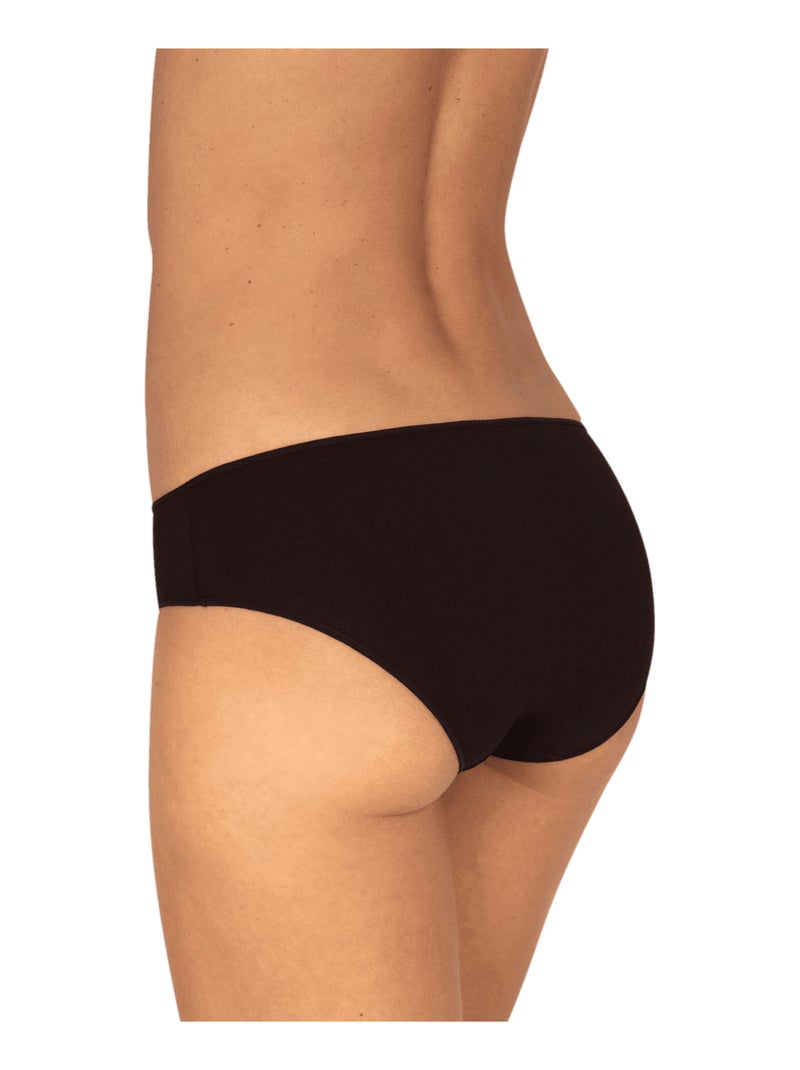 Lot de 3 slips INTIMEMENT BIO Noir Multicolore Blanc - Kiabi