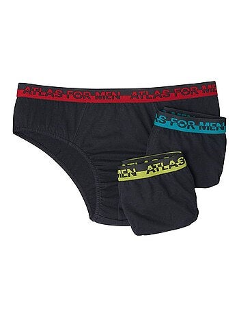 Lot de 3 Slips Jersey Coton Confort - ATLAS FOR MEN
