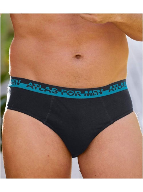 Lot de 3 Slips Jersey Coton Confort   - ATLAS FOR MEN - Kiabi