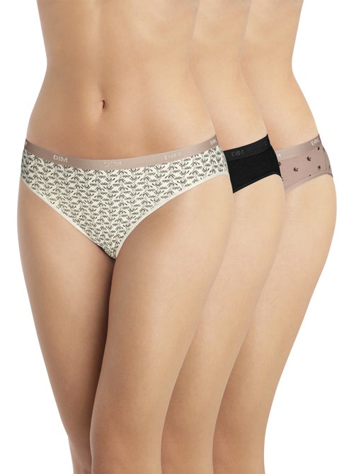 Lot de 3 Slips Les Pockets Coton - Kiabi