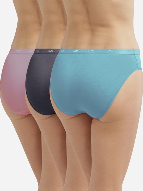 Lot de 3 Slips Les Pockets Coton - Kiabi