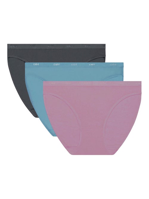 Lot de 3 Slips Les Pockets Coton - Kiabi