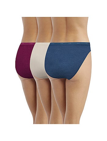 Lot de 3 Slips Coton Les Pockets Coton