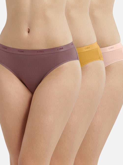 Lot de 3 Slips Les Pockets Coton - Kiabi