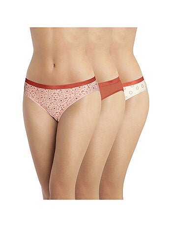 Lot de 3 Slips Coton Les Pockets Coton