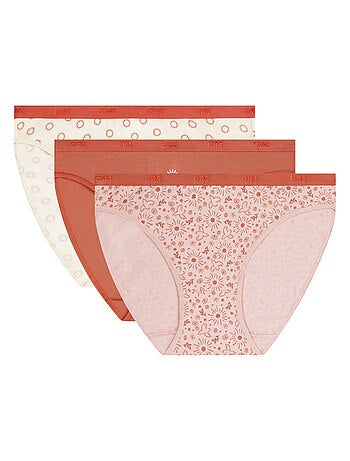 Lot de 3 Slips Coton Les Pockets Coton