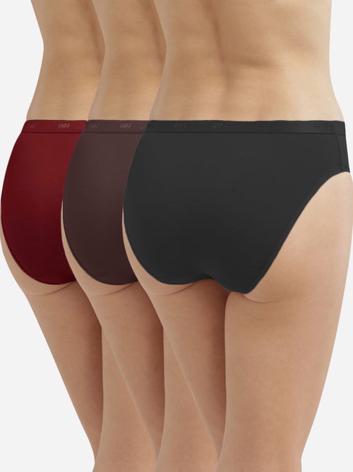 Lot de 3 Slips Les Pockets Coton - Kiabi