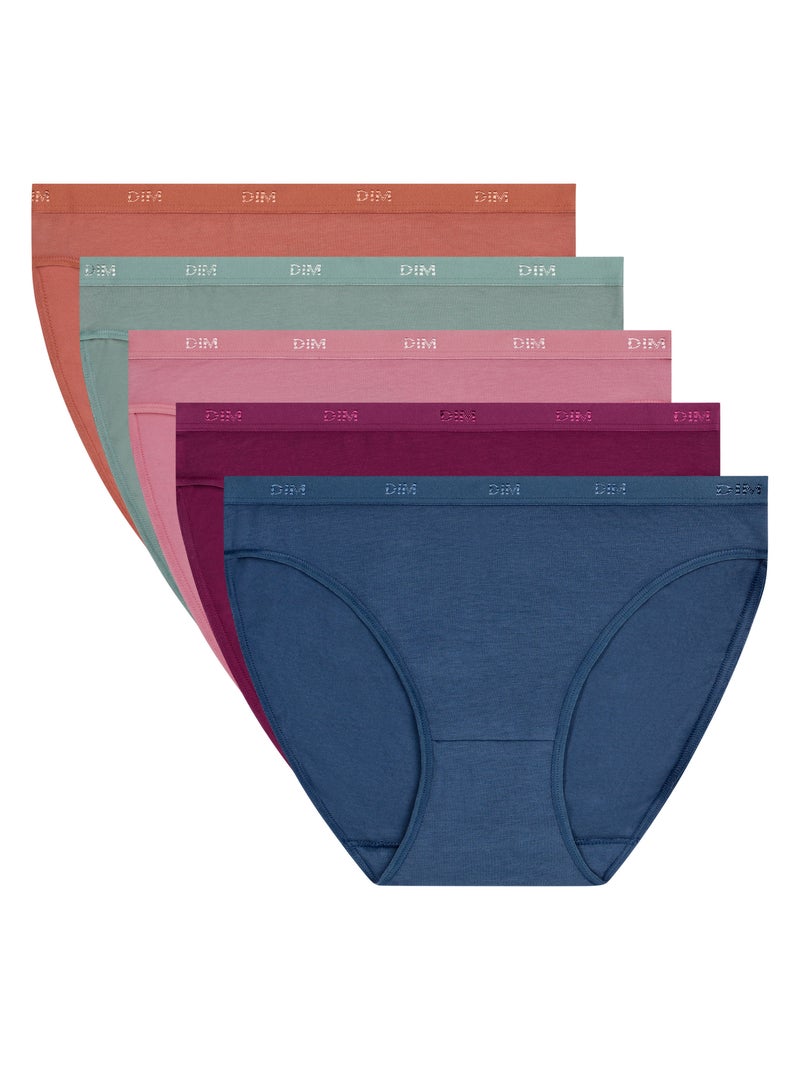 Lot de 3 Slips Les Pockets Coton Rose clair - Kiabi