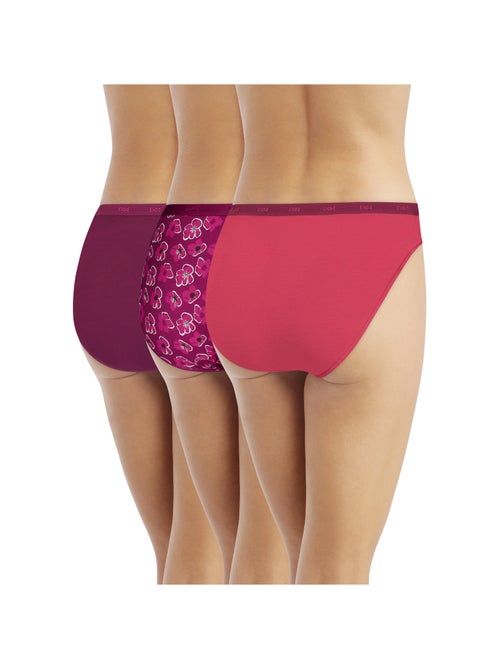 Lot de 3 Slips Les Pockets Coton - Kiabi Lot de 3 Slips Les Pockets Coton - Kiabi