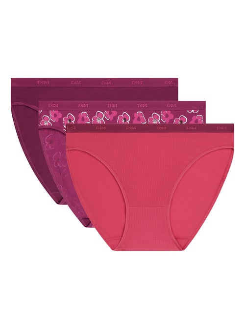 Lot de 3 Slips Les Pockets Coton - Kiabi Lot de 3 Slips Les Pockets Coton - Kiabi