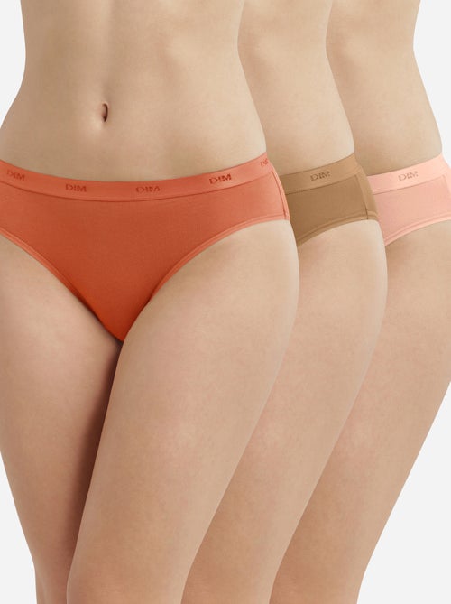 Lot de 3 Slips Les Pockets Coton - Kiabi