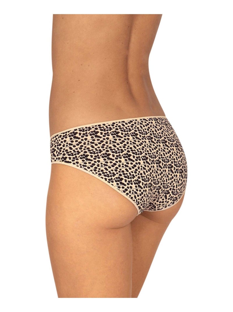 Lot de 3 slips LES TRIOS Beige/Noir - Kiabi