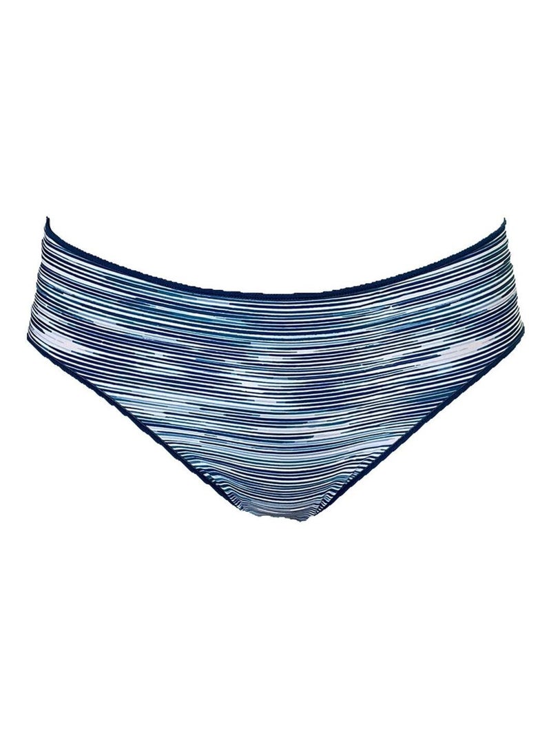 Lot de 3 slips LES TRIOS Bleu Blanc Bleu - Kiabi