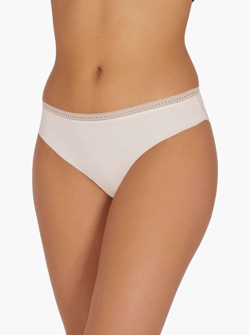 Lot de 3 slips LES TRIOS Noir Beige Blanc - Kiabi