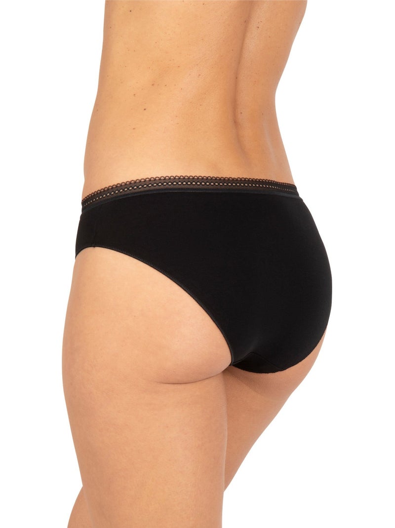 Lot de 3 slips LES TRIOS Noir Beige - Kiabi
