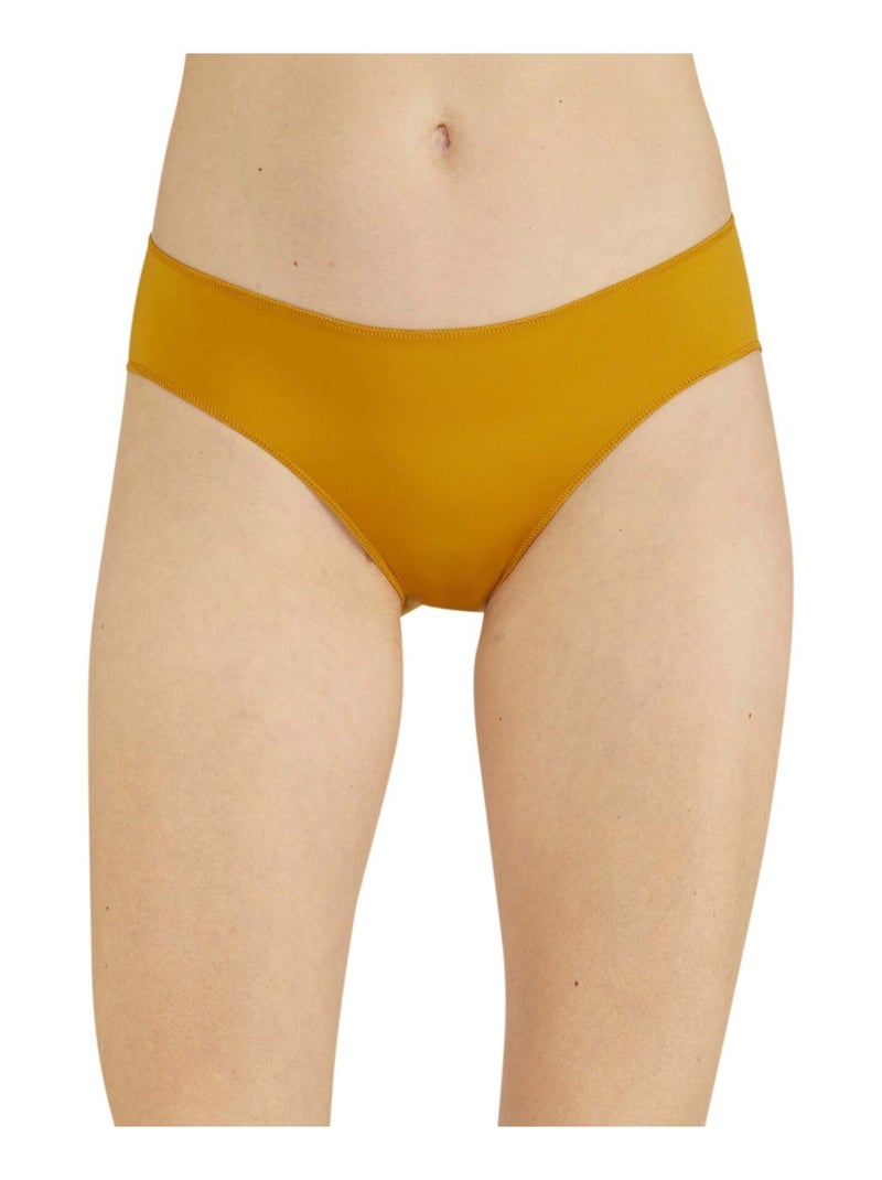 Lot de 3 slips LES TRIOS Noir Jaune Blanc - Kiabi