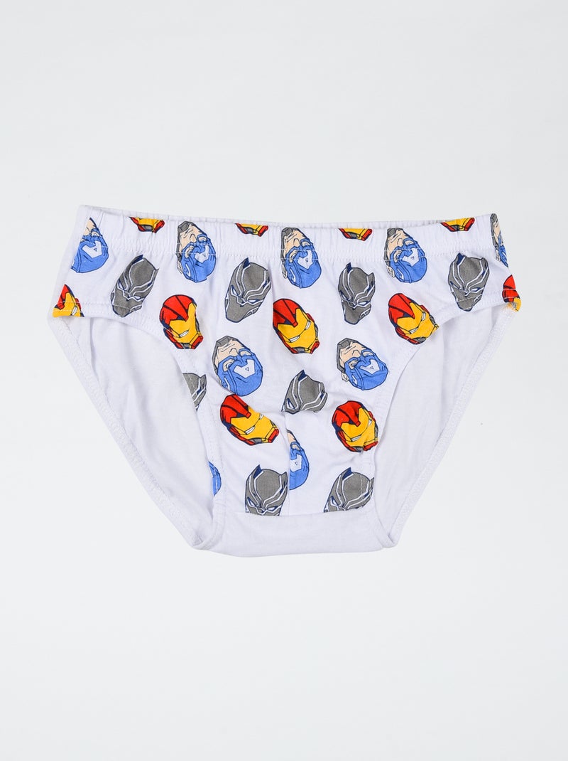 Lot de 3 slips 'Marvel 'Avengers' en coton Bleu - Kiabi