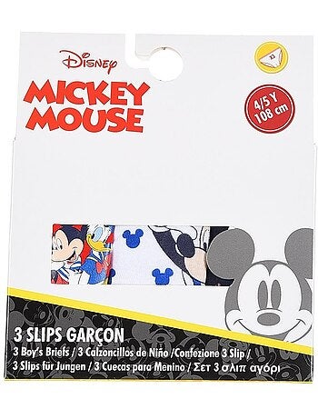 Lot de 3 slips mickey mouse| licence officielle