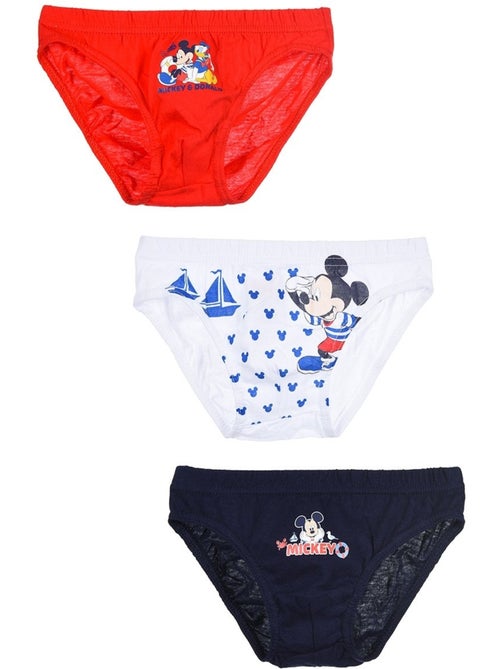 Lot de 3 slips mickey mouse| licence officielle - Kiabi