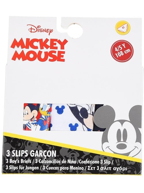 Lot de 3 slips mickey mouse| licence officielle - Kiabi