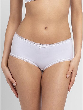 Lot de 3 slips midi essentiels en coton Dorina