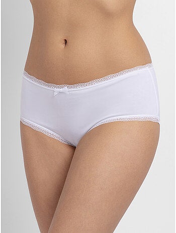 Lot de 3 slips midi essentiels en coton Dorina