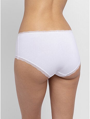 Lot de 3 slips midi essentiels en coton Dorina