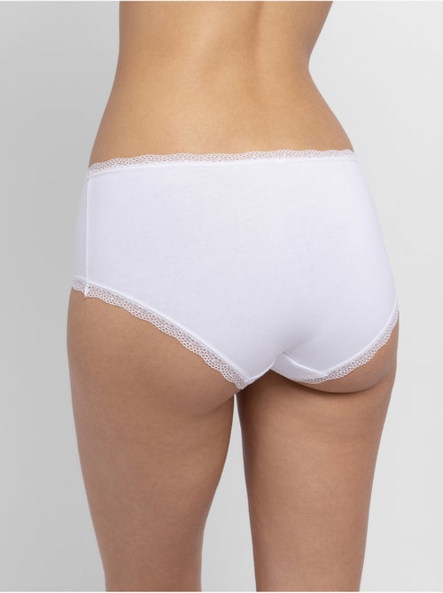 Lot de 3 slips midi essentiels en coton Dorina - Kiabi Lot de 3 slips midi essentiels en coton Dorina - Kiabi